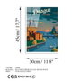 Wallity Cuadro Decorativo de Vidrio Templado UV-997 Multicolor 30 x 45 cm